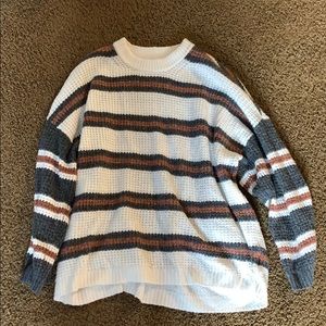 Oversized stripe sweater